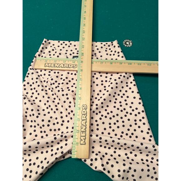 Beach Riot Leggings Peach w/black polka dot Sz S - Picture 4 of 6